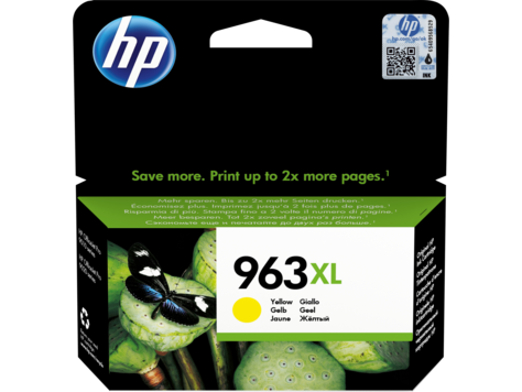 HP 963XL High Yield Yellow Original Ink Cartridge, 3JA28AE