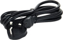 3 Pin UK Power Cord Cable With Fuse For PC, Printer, Computer Monitor 1.2M - A-07-PC-05
