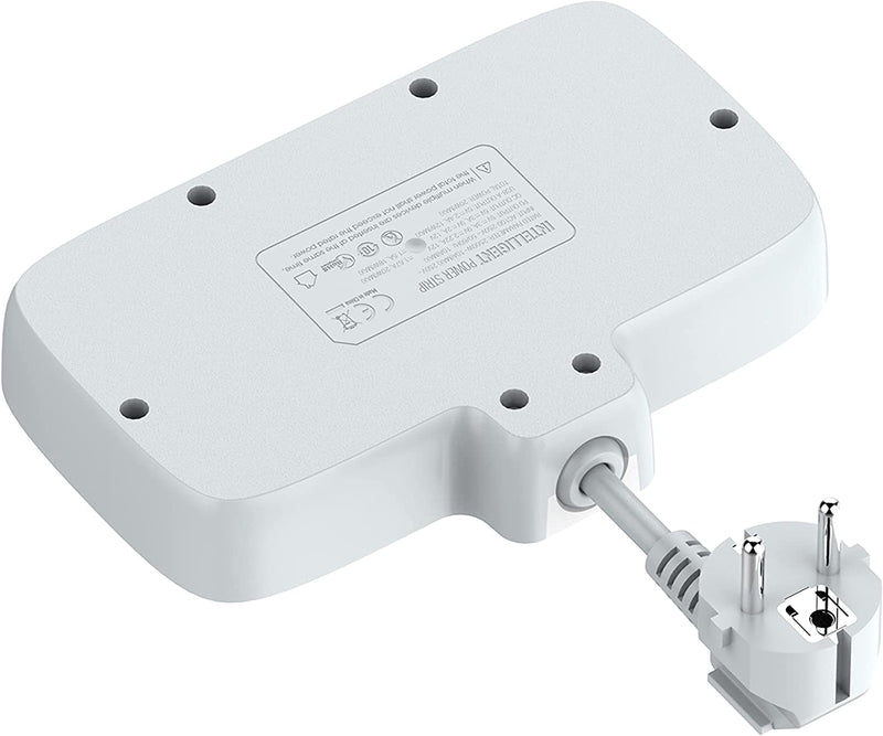 LDNIO 2 Universal Outlets Wall Power Socket 2500W With 1PD, 1 QC3.0 and 2 Auto-ID USB with individual switch - SC2413