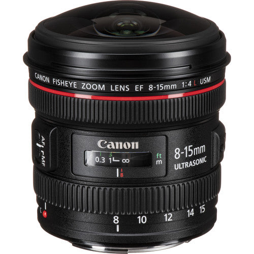 Canon EF 8-15mm f/4L Fisheye USM Ultra-Wide Zoom Lens for Canon EOS SLR Cameras-4427B005AA