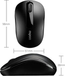 Rapoo M10 Plus 2.4GHz Wireless Optical Mouse, Black