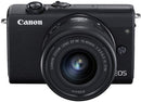 Canon EOS M200 Compact Mirrorless Digital Vlogging Camera with EF-M 15-45mm lens, Vertical 4K Video Support, 3.0-inch Touch Panel LCD, Built-in Wi-Fi, and Bluetooth Technology, Black