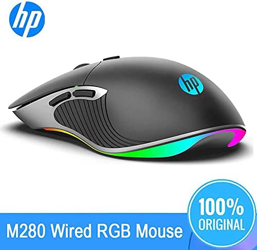 HP M280 RGB USB Gaming Mouse Black with 6 Buttons – 7ZZ84AA