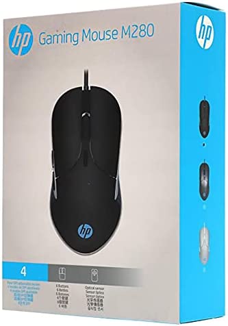 HP M280 RGB USB Gaming Mouse Black with 6 Buttons – 7ZZ84AA