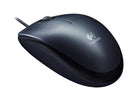 Logitech M90 Wired USB Optical Mouse – Plug-and-Play, Ambidextrous Design, High-Precision Tracking for Windows & macOS