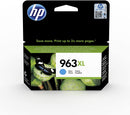 HP 963XL High Yield Cyan Original Ink Cartridge, 3JA27AE