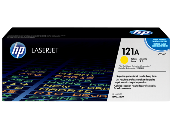HP 121A Yellow Original LaserJet Toner Cartridge C9702A