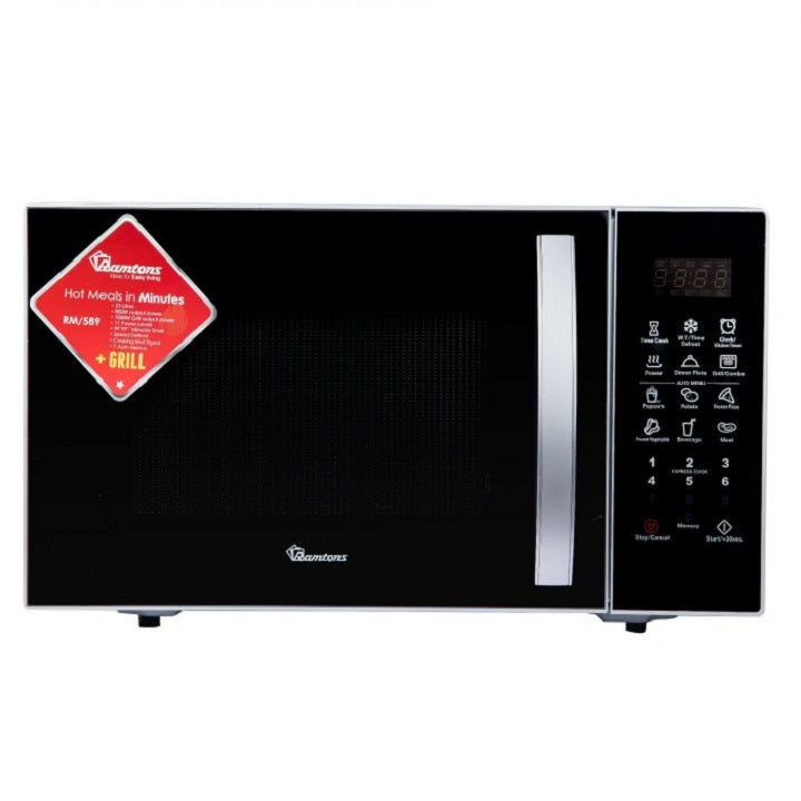Ramtons RM/589 Digital Microwave + Grill - 23litres, 11 Power Level, 7 auto menus