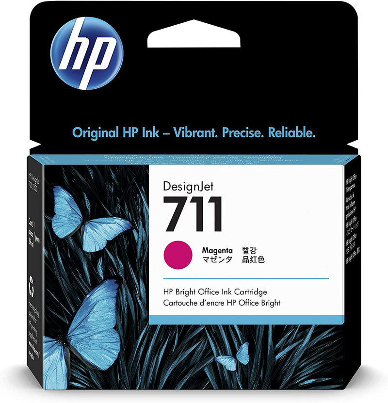 HP 711 29-ml Magenta DesignJet Ink Cartridge, CZ131A