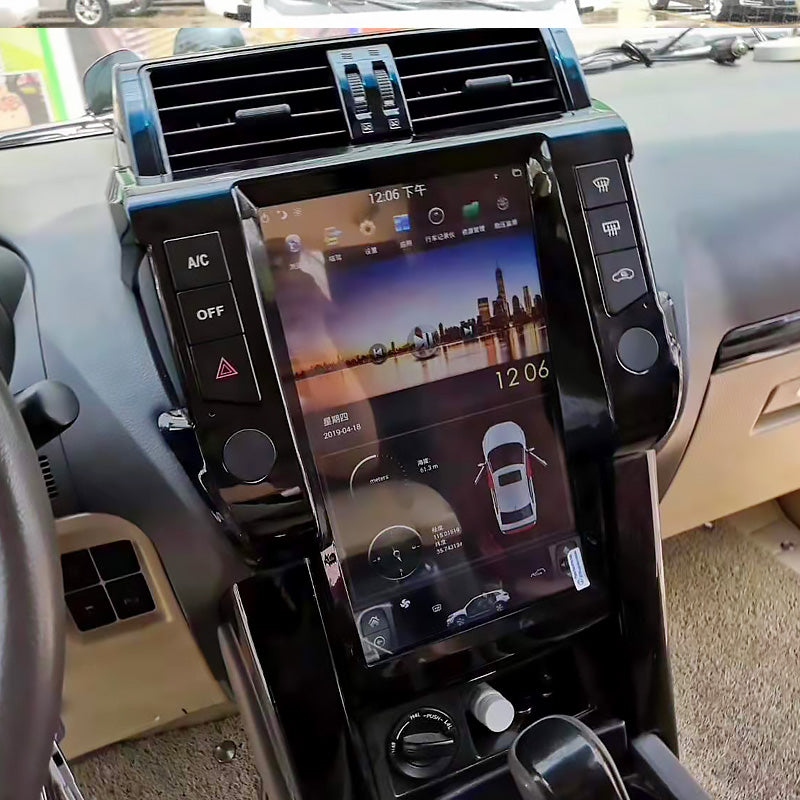 NaviHua 13.6" Dashboard Screen Tesla Car DVD Player - Android 9 core PX6, GPS Navigation, For Toyota Prado/Lexus