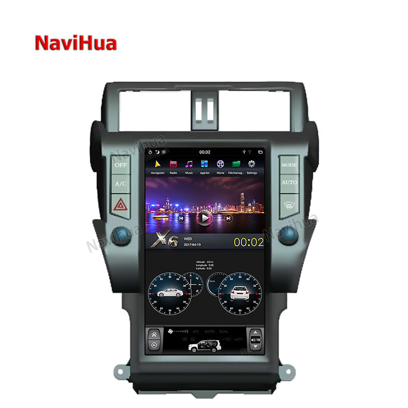 NaviHua 13.6" Dashboard Screen Tesla Car DVD Player - Android 9 core PX6, GPS Navigation, For Toyota Prado/Lexus