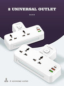 LDNIO Fast Charging Wall Socket - 2 Way Power Socket, 1 USB-C & 2 USB-A - PD & qc3.0 - SC2311