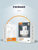 LDNIO Fast Charging Wall Socket - 2 Way Power Socket, 1 USB-C & 2 USB-A - PD & qc3.0 - SC2311