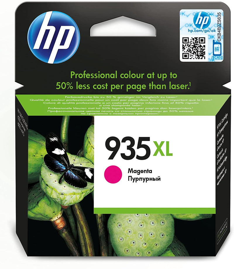 HP 935XL High Yield Magenta Original Ink Cartridge, C2P25AE