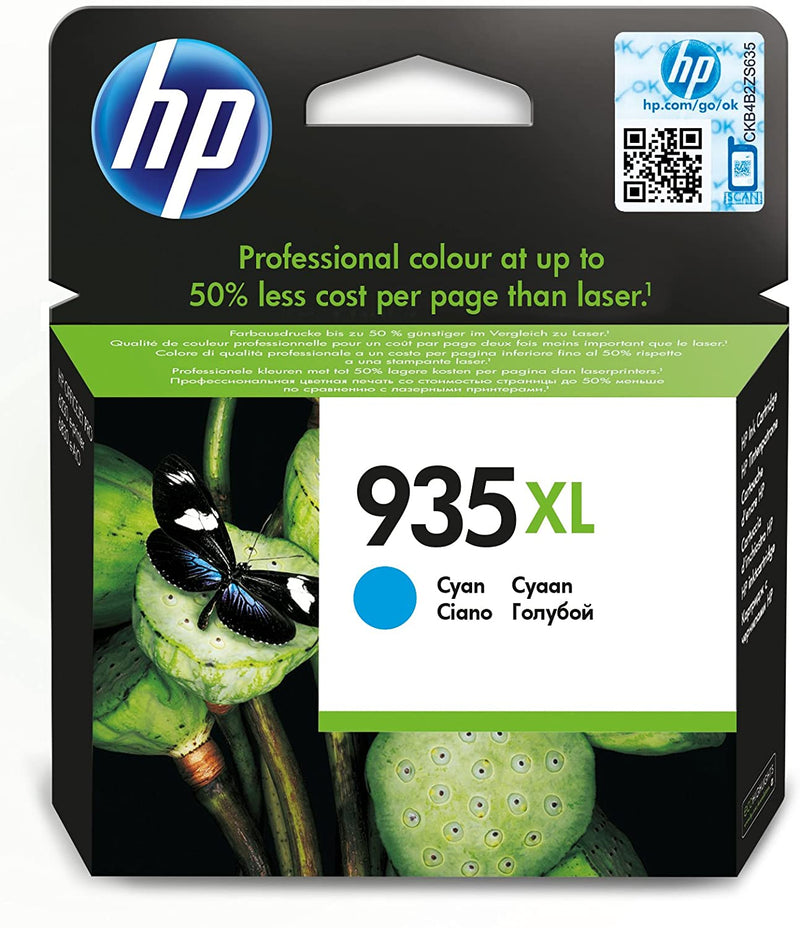 HP 935XL High Yield Cyan Original Ink Cartridge,C2P24AE