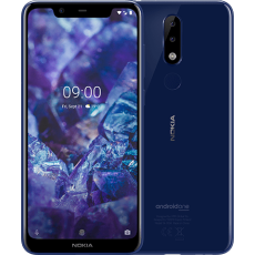 Nokia 5.1 Plus (Nokia X5) (TA-1105) Smartphone- 5.86" inch, 3GB RAM + 32GB ROM, Dual 13MP+5MP Cam, 4G LTE, 3060 mAh Battery