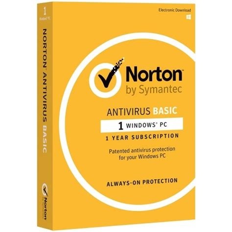 Norton Antivirus Basic 1 User (1 Year Subsicription)