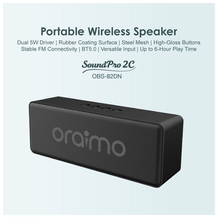 Oraimo SoundPro 2C 10W Portable Wireless Bluetooth Speaker