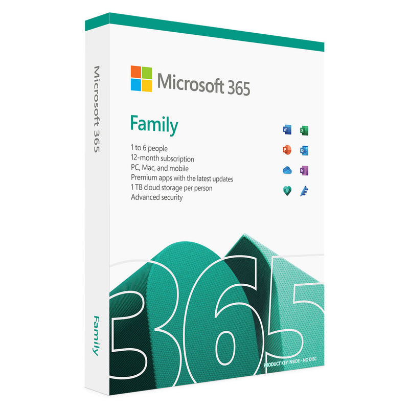 Microsoft Office 365 Family, English Subscription, 1 Year, Africa – 6GQ-01560