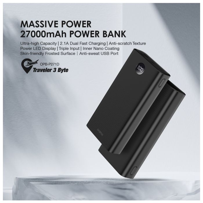 Oraimo Traveler Byte Massive Power 27000mAh Power Bank