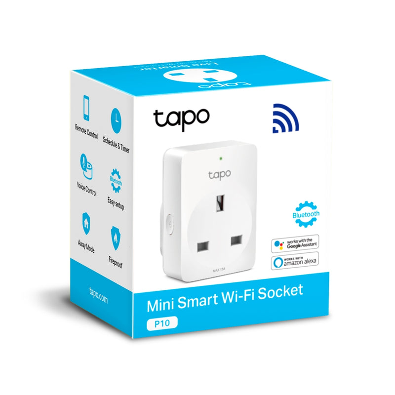 TP-Link Tapo P100 Mini Smart Wi-Fi Socket Outlet - Works with Amazon Alexa & Google Home