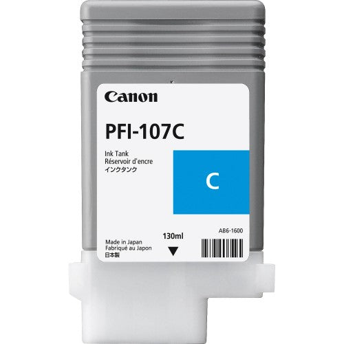 Canon PFI-107C Cyan Ink Cartridge, 6706B001AA