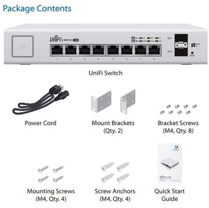 Ubiquiti US-8-150W UniFi 8-Port Gigabit Ethernet PoE managed Switch