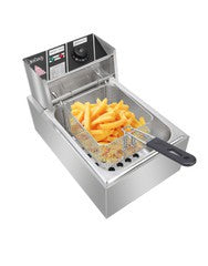 OwnGreat OG-DF10 Electric Deep Fryer - Single 6Litres Tank Capacity, Easy to use, Temperature gauge