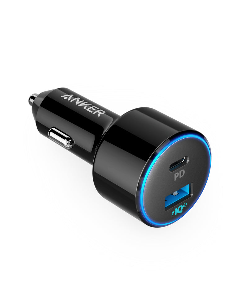 Anker (A2229H12) PowerDrive Speed+ 2 USB C Car Charger with 1 30W PD Port for Apple