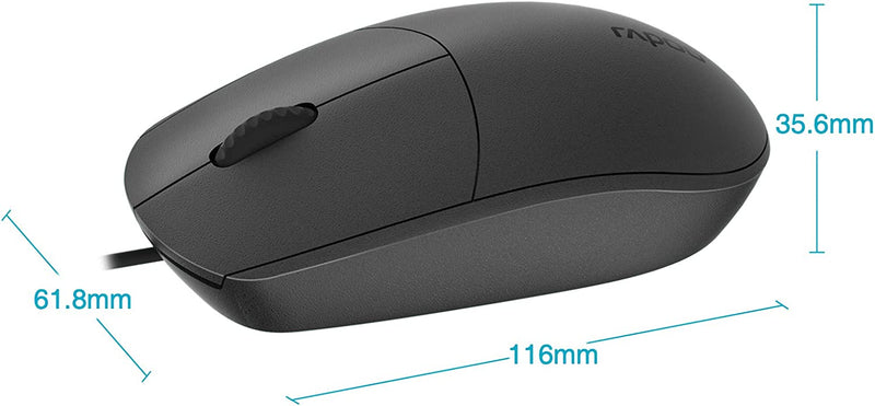 Rapoo N100 Corded USB Mouse