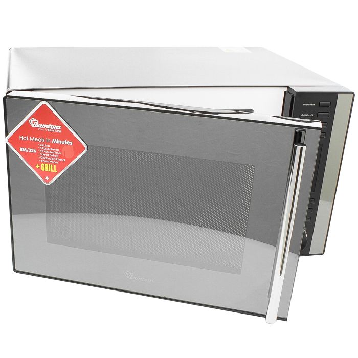 Ramtons RM/326 Digital Microwave + Grill - 25litres, Weight defrost, Digital control panel with knob
