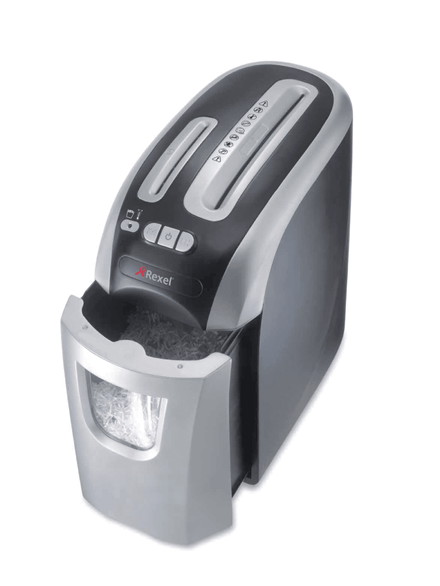 Rexel Prostyle + 12 Cross Cut Shredder (2102563) - Shreds Paper, DVDs/CDs, Credit cards, Paper clips & Staples