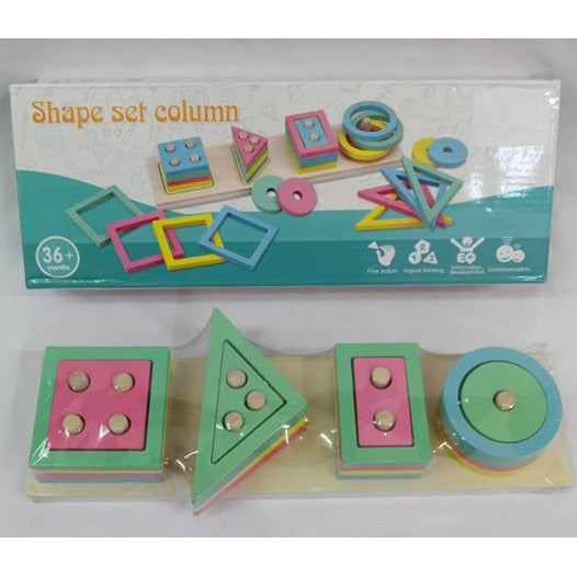 Kids Shape Set Column Toys