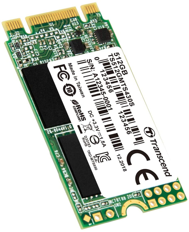 TRANSCEND 430S 512GB INTERNAL SSD M.2 SATA III 2242 (TS512GMTS430S)