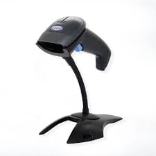 XB-2055A - Scanner, Black, 1D Laser, USB (incl Stand)