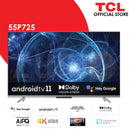 TCL 55 Inch Android QLED 4K/UHD LED TV –55P725