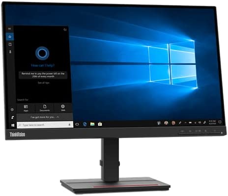 Lenovo ThinkVision S22e-20 21.5" Inch FHD Monitor, FreeSync, VGA + HDMI Ports - 62C6KAT1UK