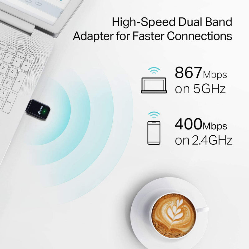 TP-Link AC1300 Mini Wireless MU-MIMO USB WiFi Adapter - TL-ARCHER T3U