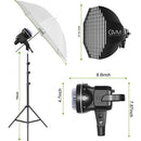 Products GVM P80S LED 4-Light Kit - Umbrellas, Softboxes, and Backdrops