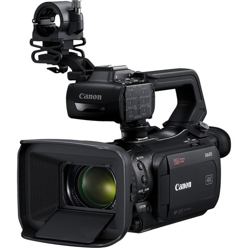 Canon XA55 UHD 4K30 Camcorder - Dual-Pixel Autofocus, 8.29 Megapixels, Up to UHD 4K30 Video Recording, Integrated 15x Optical Zoom Lens