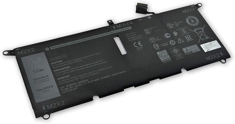 DXGH8 Laptop Battery for Dell XPS 13 9370 9380 0H754V FHD 13-9370-D1705S Latitude 3301 Inspiron 5390 5391 7400 7490 Series G8VCF P82 - B-06-DE-105-N