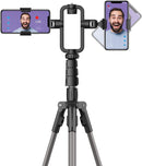 MOMAX V.Log Livestream dimmable LED Ring Light 12" with Stretchable Tripod Stand 3 Phone Holder Annular Lamp for Selfie/Makeup/Live Stream/Video/Vlog/Camera/Photo Shooting FL3D+TR9