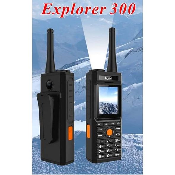 Bontel Explorer 300 Walkie Talkie Mobile Phone - Dual SIM, Spotlight Torch