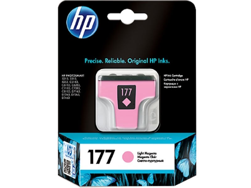 HP 177 Light Magenta Original Ink Cartridge, C8775HE