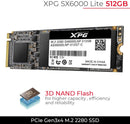 ADATA SX6000 512GB INTERNAL SSD M.2 PCIe Gen 3*4 NVMe 2280 (ASX6000LNP-512GT-C)