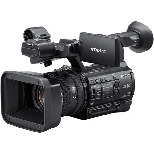 Sony PXW-Z150 Camcorder - 4K UHD Resolution, Sony G Lens with 12x Optical Zoom, Slow and Quick Motion Function, 1-Year Warranty