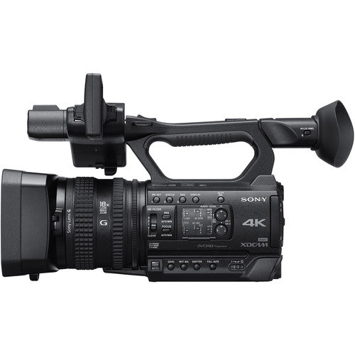 Sony PXW-Z150 Camcorder - 4K UHD Resolution, Sony G Lens with 12x Optical Zoom, Slow and Quick Motion Function, 1-Year Warranty