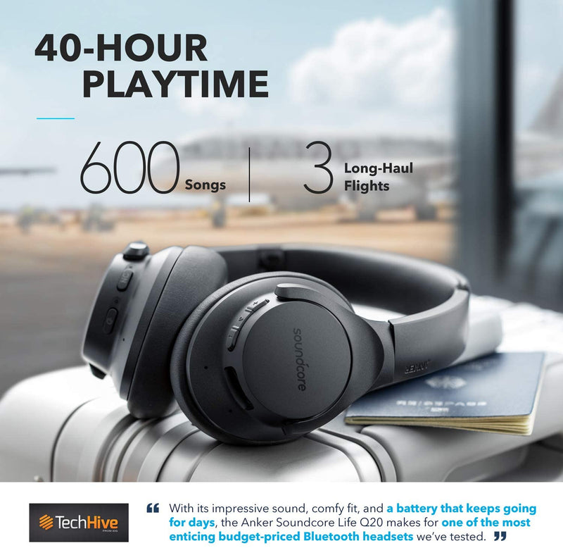 Anker Soundcore Life Q20 Hybrid Active Noise Cancelling Wireless Headphones – A3025