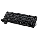 Rapoo Wireless Optical Mouse & Keyboard, Black - X1810
