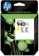 HP 940XL High Yield Yellow Original Ink Cartridge, C4908AE